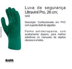Luva de segurança Safetex Pro 300 Descrição: Látex Natural, ventilado, palma texturizada antiderrapante, punho tricotado com elástico.
