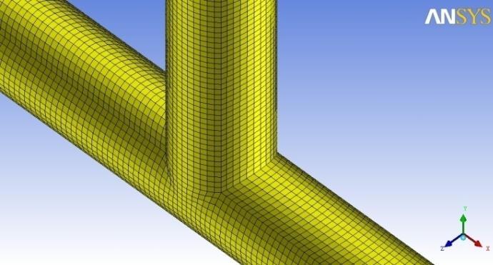 2 GHz, 8 Gb RAM e HD de 1 Terabyte. A Figura 1 ilustra a geometria do problema e a malha estruturada que foram geradas utilizando o software ANSYS ICEM Release 12.