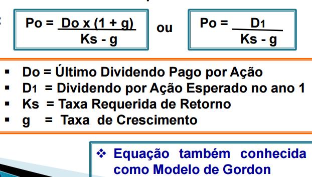 Usando o CAPM nos Métodos de Avaliação Ações COM Crescimento de Dividendo Constante Os dividendos de uma empresa podem aumantar a uma taxa fixa anual.