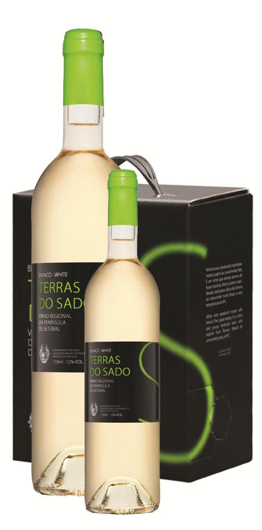 VARIETAL REGIONAL DOC PALMELA TERRAS DO SADO BRANCO 2015 Vinho branco Regional Península de Setúbal de cor citrina, muito frutado e fresco, equilibrado e persistente.