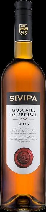 MOSCATEL DE SETÚBAL DOC, 2013 Vinho de cor âmbar, com reflexos dourados, límpido e cristalino, bastante intenso no nariz, denotando tipicidade