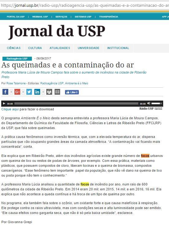 5. Impacto na Saúde Os impactos das queimadas na saúde humana são descritos nessa seção. Informações sobre a associação dos poluentes e as doenças podem ser consultadas em: https://queimadas.dgi.inpe.