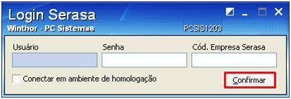 18 Observações: O cadastro da empresa para utilizar os serviços CredNet, Credit Bureau e Relato deve ser realizado antes de informar Usuário, Senha e Cód. Empresa Serasa, através do site do Serasa.