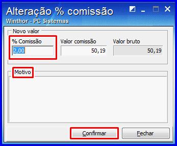 223 Observação: Ao confirmar, todos os impostos da planilha serão recalculados atualizando automaticamente de acordo com o novo percentual.