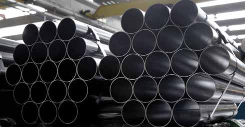 14 Tubos redondos de aço carbono com costura Round carbon steel welded tubes TUBOS REDONDOS NBR 6591 / NBR 8261 / EN 10220 / EN 10305-3 / ASTM A500 / ASTM A513 Round tubes NBR 6591 / NBR 8261 / EN