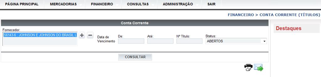 Programados Todos os títulos agendados no Contas a Pagar no período de vencimento selecionado.