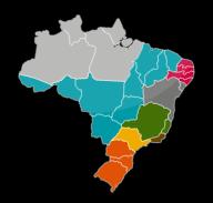 no Brasil Presente em todos os estados brasileiros e