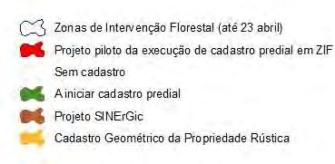 Protocolo estabelecido entre IGP e AFN Projecto-piloto do cadastro em ZIF ZIF Concelho ZIF ALCOFRA