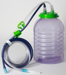 Sustentação e Fixação Frasco em PVC Rígido Transparente Válvula
