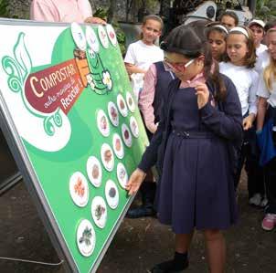 recuperação dos resíduos orgânicos através da produção de composto orgânico.