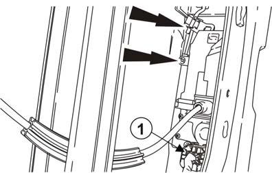 Mecanismos 501-14-3 FECHADURA DA PORTA DIANTEIRA REMOÇÃO te INSTALAÇÃO 1. Remova a maçaneta interna da porta.