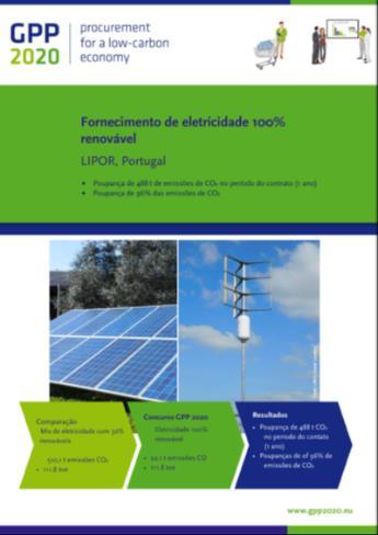 De destacar que a partir da análise do PAC da Lipor Plano Anual de Compras foram abertos dois procedimentos para aquisição de Energia 100% renovável, para as instalações da Lipor em Baguim do Monte,