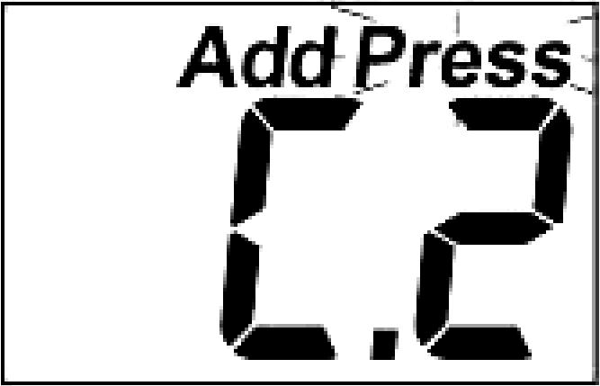Zeramento 7) Pressione brevemente o botão Liga- Medição do instrumento. Aparecerá no visor a mensagem Add C.