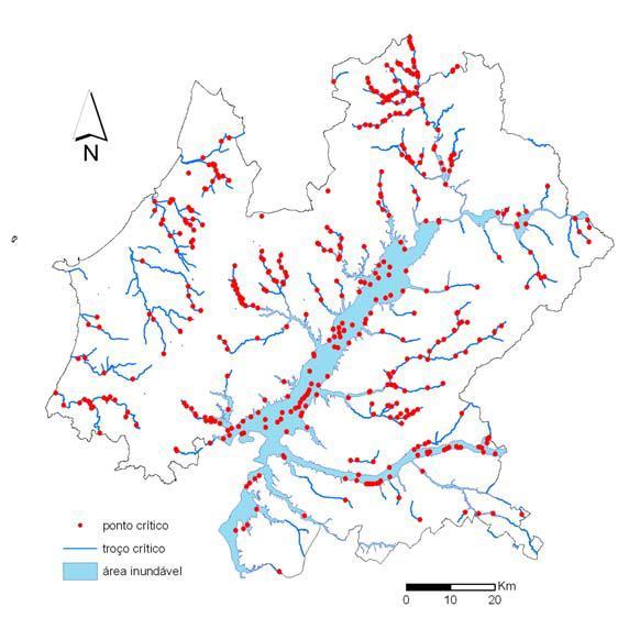 As cheias rápidas afetam principalmente as pequenas bacias hidrográficas de Oeste e da Grande Lisboa, salientando-se nesta o território entre os concelhos de Mafra e Vila Franca de Xira.