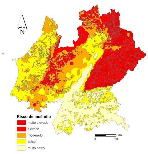 RISCOS E PROTEÇÃO CIVIL REOT LVT 2017 Figura 51 Perigo de incêndios florestais Fonte: CCDR LVT (2008)