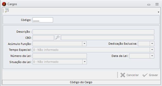 Todos os dados informados farão parte para os registros de Lotações do E-Social. 2.