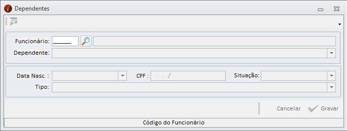 2. 7 DEPENDENTES (TABELAS S2100 DEPENDENTES) Neste item encontraremos o cadastro dos dependentes dos empregados, tais como: Pais/Avós/Bisavós, Cônjuge, Filhos. existentes.