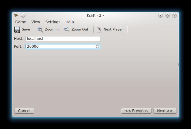 Depois, os jogadores em rede poder-se-ão ligar, escolhendo a opção Ligar no ecrã inicial e indicando o IP ou o nome da máquina e número de porto que tiver