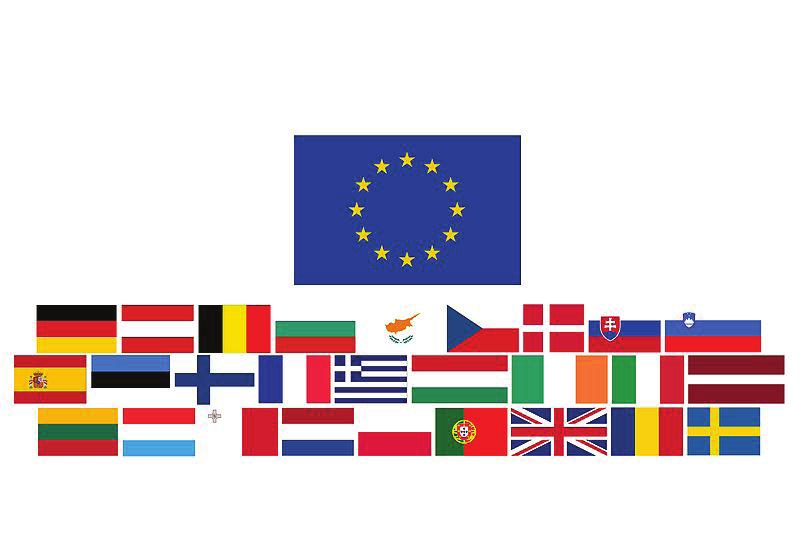 Fonte: <http://commons.wikimedia.org/wiki/file:eu_flags.jpg?uselang=pt-br>. Acesso em: 13 jun. 2014.