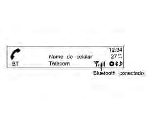 120 Conforto e conveniência Dispositivo de telefone viva-voz Bluetooth Pressione o botão PHONE/MUTE para selecionar a função de telefone viva-voz Bluetooth.
