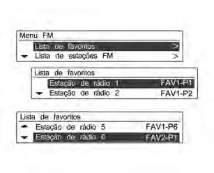 Conforto e conveniência 127 Pressione o botão MENU-TUNE para exibir o menu do rádio.