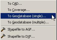 geodatabase, shapefiles, coverages, etc.