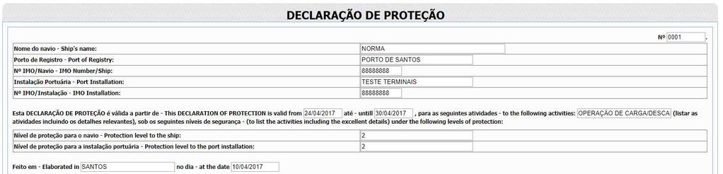 Após a alteração do(s) campo(s) desejado(s), para concluir o documento é necessário clicar no botão