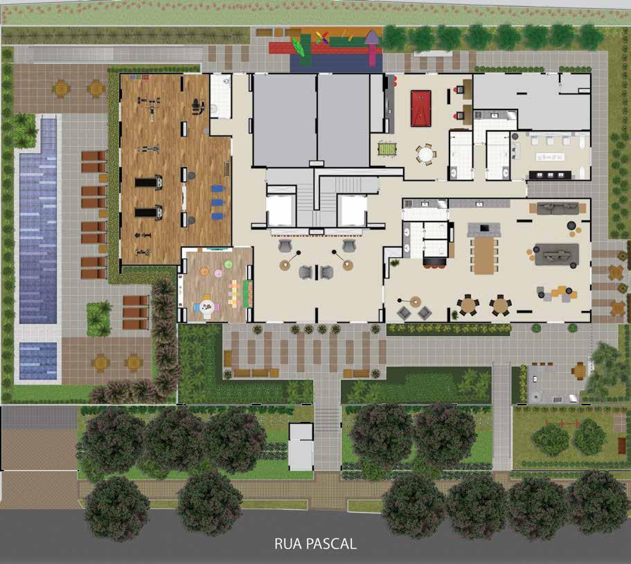 (2) (3) F I C H A T É C N I C A ENDEREÇO REALIZAÇÃO Rua Pascal, 1973 - Campo Belo You,Inc Incorporadora e Participações S.A. Tibério Construções e Incorporações S.A. CONSTRUÇÃO PROJETO DE ARQUITETURA PROJETO DE PAISAGISMO PROJETO DE DECORAÇÃO ÁREA DO TERRENO NÚMERO DE TORRES PRODUTO/ÁREA PRIVATIVA Tibério Construtora Ltda.