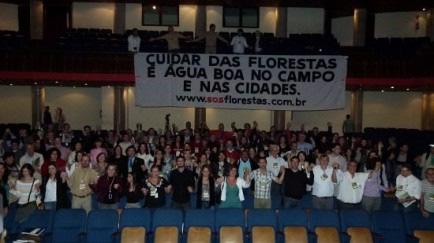 Plenária da Semana da Mata Atlântica, em Curitiba (PR), maio de 2011.