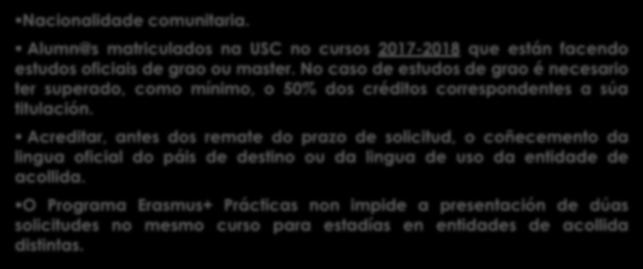 Programas de Prácticas para Estudantes- AMBITO INTERNACIONAL BOLSAS DE MOBILIDADE.