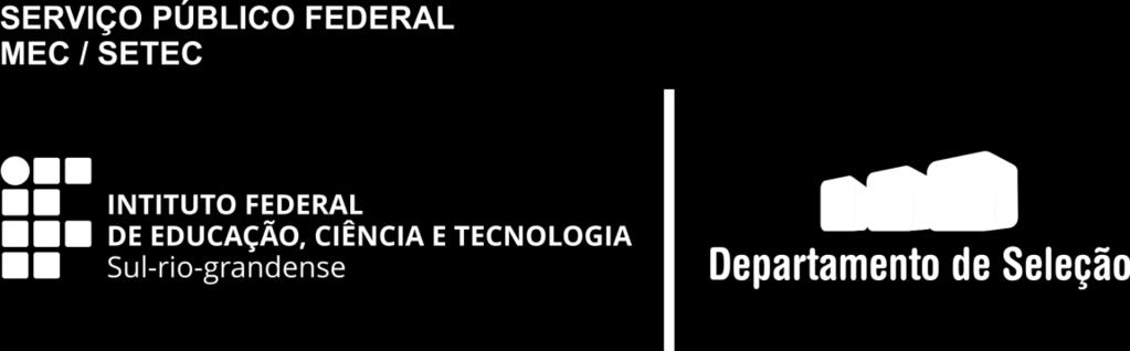 CIDADES DE CHARQUEADAS, JAUARÃO E PELOTAS INSTRUÇÕES GERAIS 1 - Este caderno de prova é constituído por 40 (quarent questões objetivas. 2 - A prova terá duração máxima de 04 (quatro) horas.