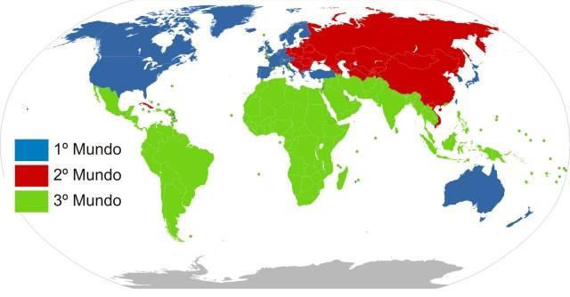 A Regionalização em três mundos Primeiro Mundo: países capitalistas