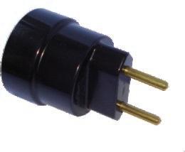 9 CONECTOR DE PORCELANA P/ CHUVEIRO 2P+T 10MM REF.