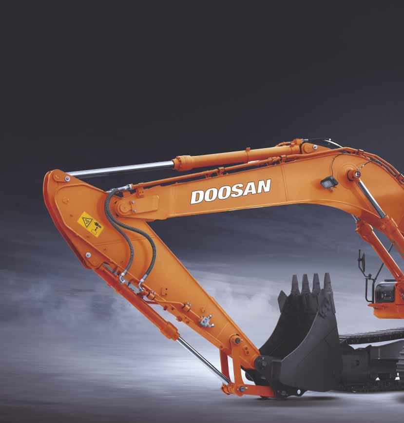 A escavadora hidráulica DOOSAN DX180LC: Um novo modelo com Descubra Estas Inovações!