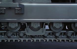 Estrutura do motor de tracção reforçada Evita os danos no motor de tracção