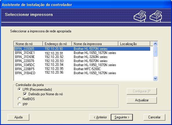 Assistente de instalação do controlador (apenas para Windows ) Impressora partilhada em rede 7 O dispositivo está ligado a uma rede e os trabalhos de impressão são todos geridos por uma fila de