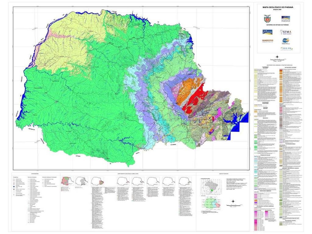 conteúdo geológico do Estado do Paraná