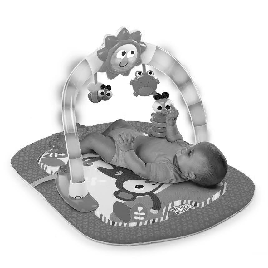 Bright Starts 2-in-1 Silly Sunburst Activity Gym & Saucer TM #10453 WS IMPORTANT! KEEP FOR FUTURE REFERENCE. IMPORTANTE! CONSÉRVELO PARA REFERENCIA FUTURA. IMPORTANT! À CONSERVER POUR CONSULTATION ULTÉRIEURE.