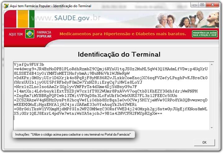 clique para abri-lo. Figura 05 - Identificação do terminal Os dados contidos nessa tela serão utilizados para o Cadastro de Manual Computadores.