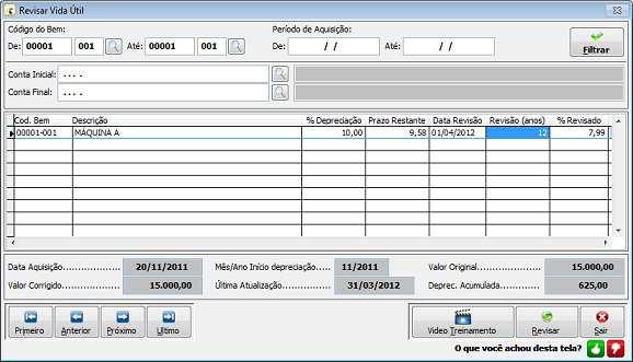 Exportação de Dados Menu Movimentos