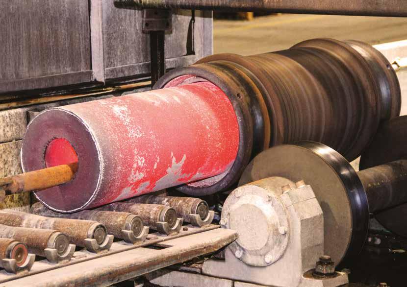 CENTRIFUGAL CASTING SERVICE The company provides services of centrifugal casting for pipes, rings, bushings and other centrifugal parts in alloy steel.