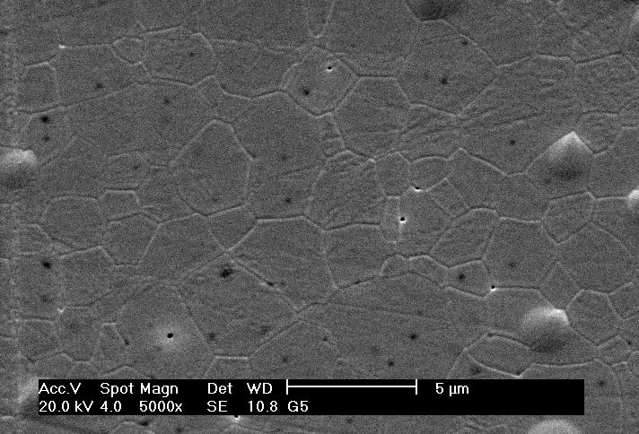 A figura 21 mostra micrografias obtidas em microscópio eletrônico de varredura da superfície