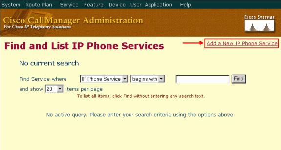 A janela Cisco IP Phone Services Configuration. 3. No campo Service Name, insira um nome apropriado ao site, conforme mostrado na Figura 3. 4.