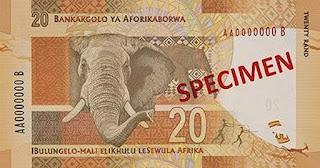 20, 50, 100 e 200 Rand.
