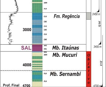 perfuração no prospecto Alto de Canavieiras (JEQ#01) em 2013 Em 2011, a perfuração foi interrompida a 2.