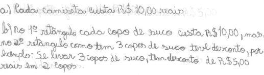 Observe as informações: c) Quanto custa a camiseta?