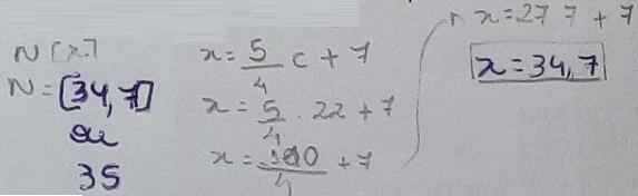 Como resultado de uma pesquisa sobre a relação entre o comprimento do pé de uma pessoa, em centímetros, e o número (tamanho) do calçado brasileiro, Carla obteve uma fórmula que dá, em média, o número