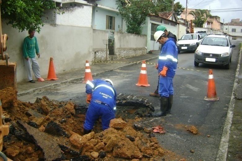 Relatório fotográfico Afundamento da rede coletora no bairro Nova Guará OS Nº.