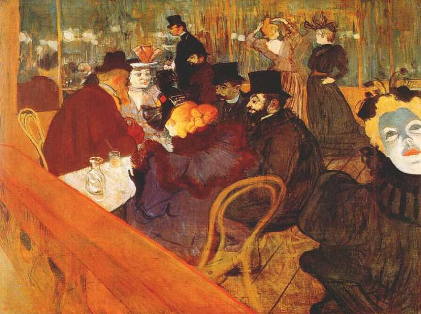 Toulouse-Lautrec PÓS-IMPRESSIONISMO La Goulue (1891) Lautrec no