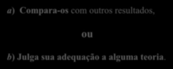 Com esses resultados a) Compara-os com outros